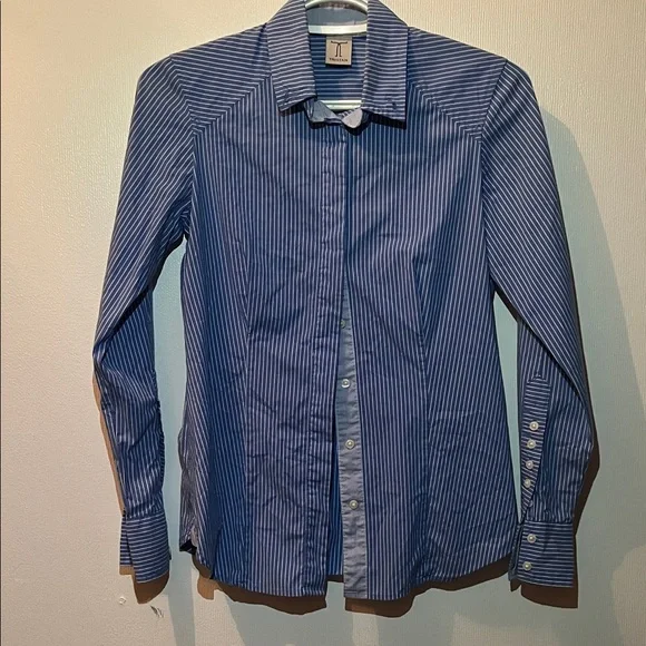 Tristan Stylish Blue Striped Shirt size XS - Picture 1 of 8